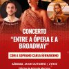 Concerto “Entre a Ópera e a  Broadway” na Oficina das Artes